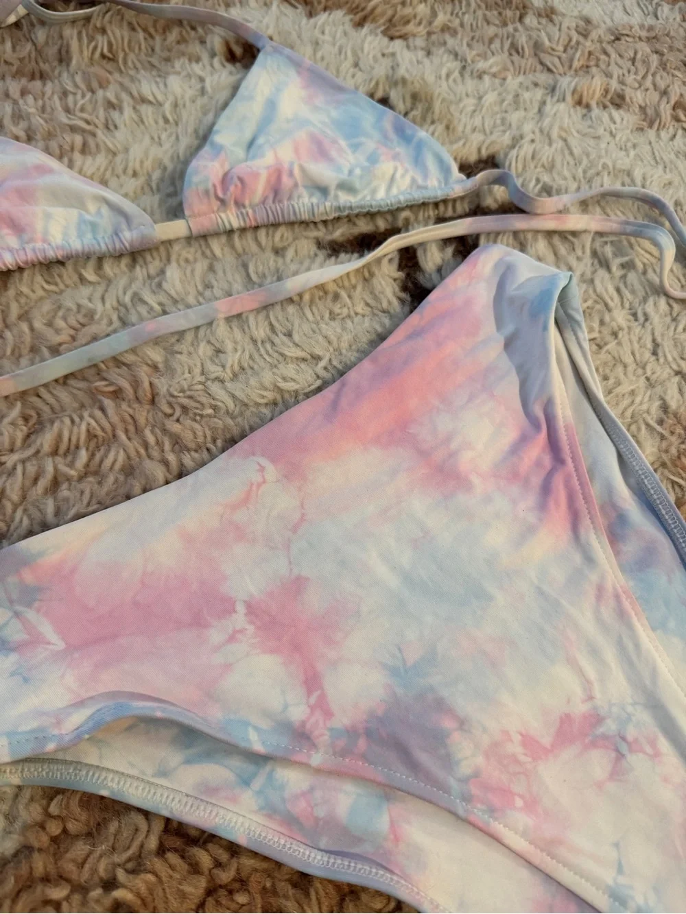 Frankie’s Bikinis High Waisted Tie Dye Set